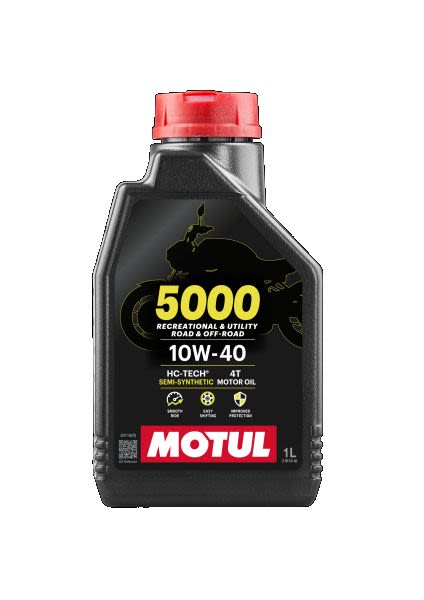MOTUL 5000 4T 10W‑40 – Полусинтетично моторно масло за 4‑тактови двигатели, 1 л