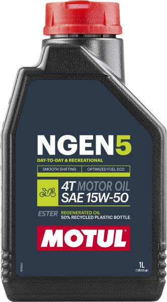MOTUL NGEN 5 4T 15W‑50 – Полусинтетично моторно масло, 1 л