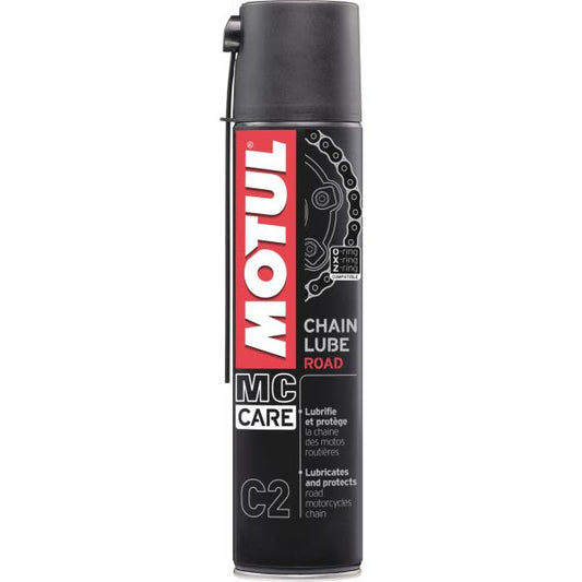 Motul Chain Lube Road C2 – Безцветен спрей за верига, 400 мл