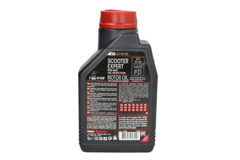 MOTUL Scooter 2T Expert – Полусинтетично масло за двутактови двигатели, 1 л