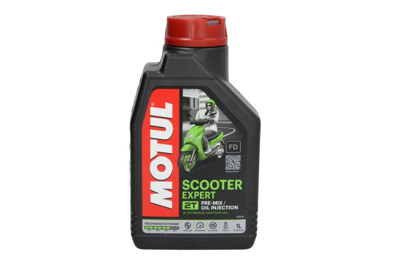 MOTUL Scooter 2T Expert – Полусинтетично масло за двутактови двигатели, 1 л