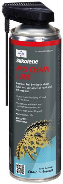 SILKOLENE Pro Chain – Спрей за смазване на мотоциклетна верига, 500 мл